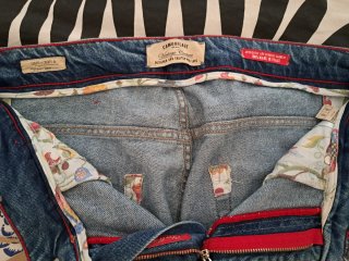 Jeans Uomo Camouflage Slim Fit Taglia 46/48