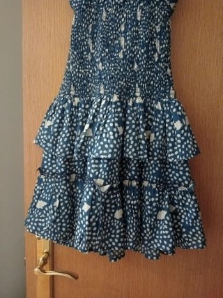 Vestido Tirantes Verano Azul/Blanco