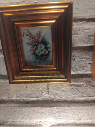 Quadri Vintage Fiori Dorati