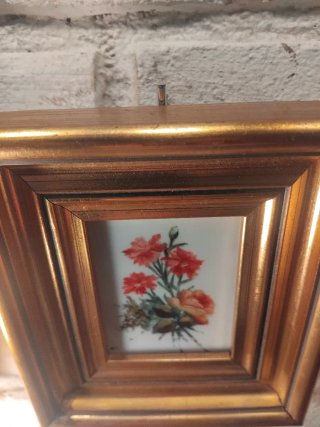 Quadri Vintage Fiori Dorati