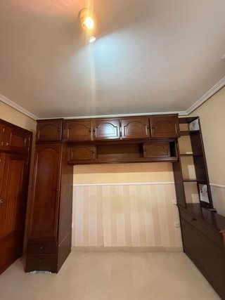 Mueble modular juvenil madera oscura