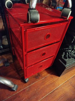 Cajonera Metálica Roja Ikea
