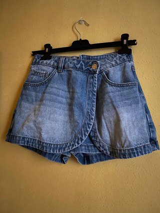 Falda Short Vaquera Stradivarius Talla M