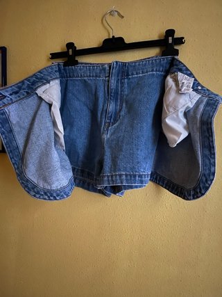 Falda Short Vaquera Stradivarius Talla M