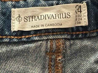 Falda Short Vaquera Stradivarius Talla M