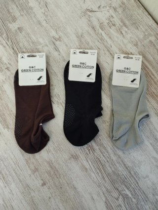 3 pares calcetines tobilleros yoga antideslizantes