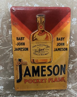 Cartel Metálico Vintage John Jameson