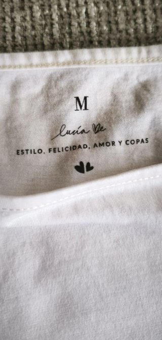 Camiseta blanca motivos para bailar Talla M