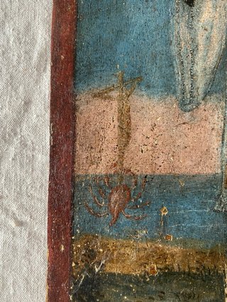Cuadro religioso antiguo, siglo XVIII