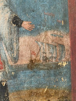 Cuadro religioso antiguo, siglo XVIII