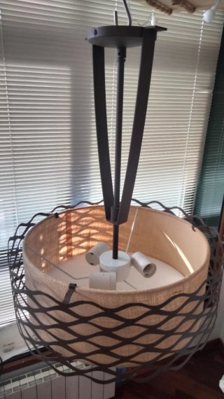 Lámpara de techo diseño ondas