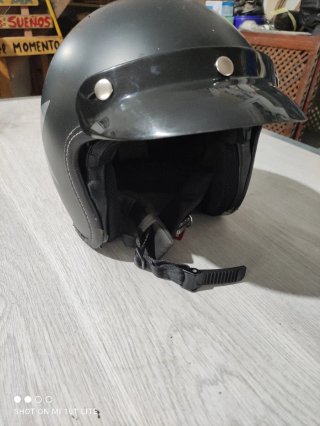 Casco Jet Iguana Custom Negro