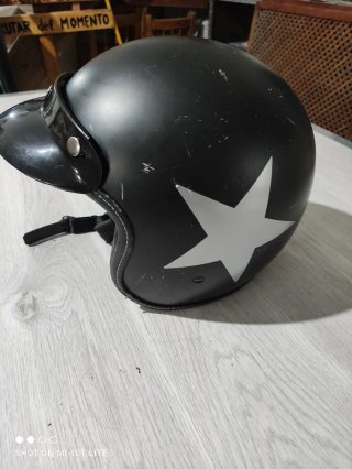 Casco Jet Iguana Custom Negro