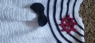 Vestido tejido a mano niña 2/3 años