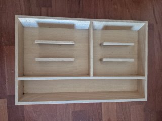 Cubiertera de madera para cajón