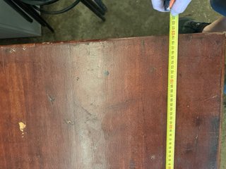 Lote 7 mesas y 36 sillas madera cerezo