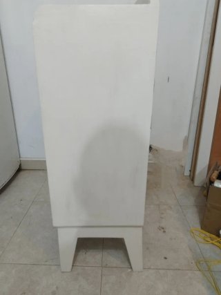 Mueble auxiliar madera vintage blanco