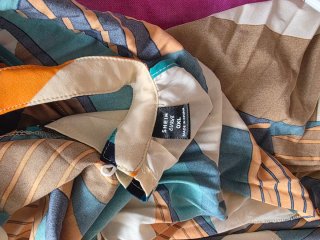 Vestido plisado estampado