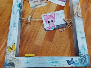 Estantería de madera Ikea, regalo marco para fotos