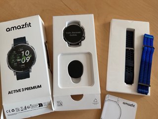 Smartwatch Amazfit Active 3 azul + correa extra