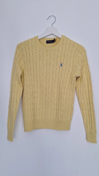 Jersey Polo Ralph Lauren amarillo trenzado
