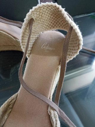 Alpargatas Castañer Cuña Talla 41 Beige/Marrón
