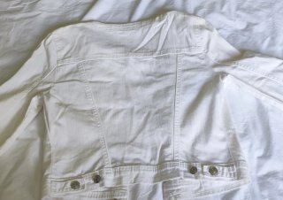Giubbotto in denim bianco Vero Moda Taglia S