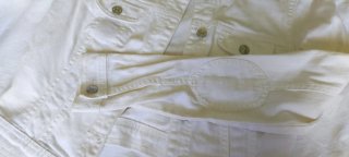 Giubbotto in denim bianco Vero Moda Taglia S