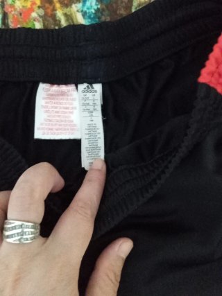 Chándal Adidas Negro y Rojo 13/14 años