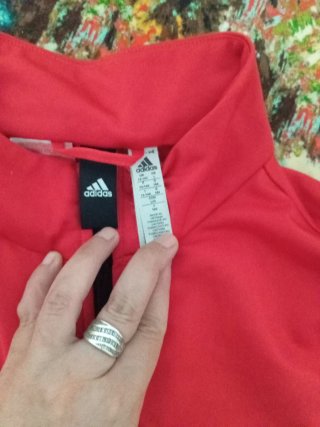 Chándal Adidas Negro y Rojo 13/14 años