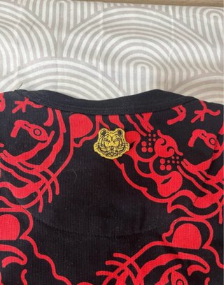 Sudadera Kenzo Negra y Roja Talla S