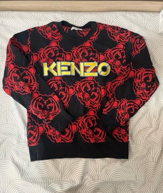 Sudadera Kenzo Negra y Roja Talla S