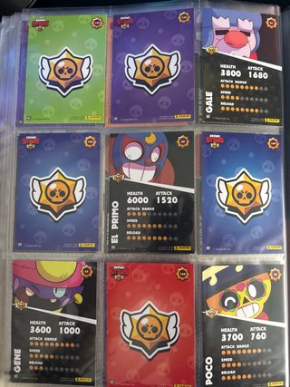 Conjunto cromos Brawl Stars Panini