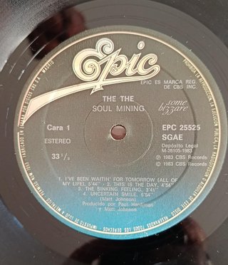 The The - Soul Mining (Epic) LP, Album