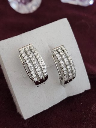 Orecchini in Argento con Zirconi
