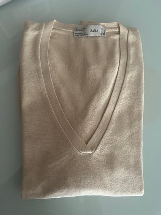 2 Jerséis Finos Blanco y Beige