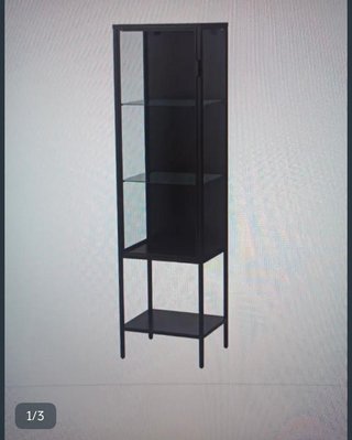 Vitrina Metálica Negra con Cristal Ikea