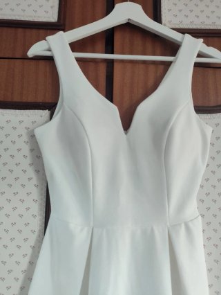 Vestido de graduación blanco