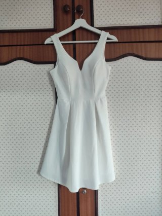 Vestido de graduación blanco
