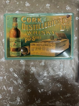 Cartel Metálico Vintage Cork Distilleries