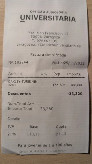 Gafas de sol Oakley Turbine 9263 Negras