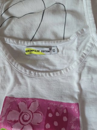 Camiseta tirantes niña talla 10