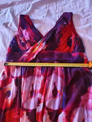 Vestido largo estampado floral