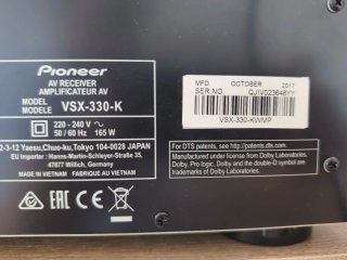 Receptor AV Pioneer VSX-330-K 5.1 Negro