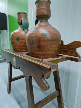 Jarrón ánfora barro terracota