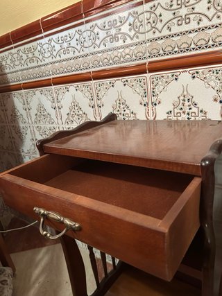 Mesita Auxiliar Madera con Cajón