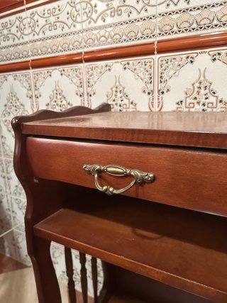 Mesita Auxiliar Madera con Cajón