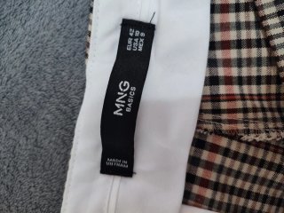 Pantalón cuadros Mango