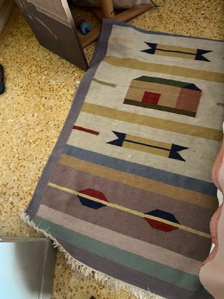 Tappeto decorativo tessuto
