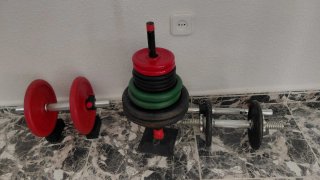 Pesi e manubri per palestra